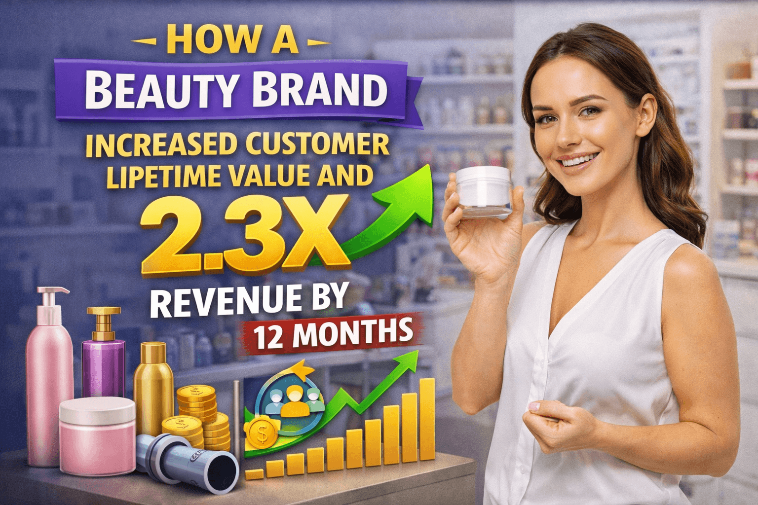 How a Beauty Brand Increased Revenue by 2.3X by Fixing Retention and Customer Lifetime Value — Not Just Running More Ads
